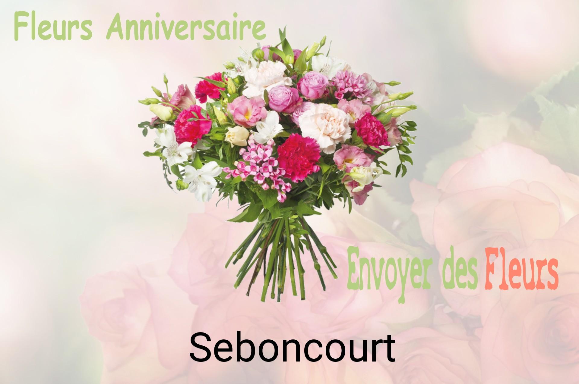 Bouquet de fleurs d’anniversaire livré à Seboncourt